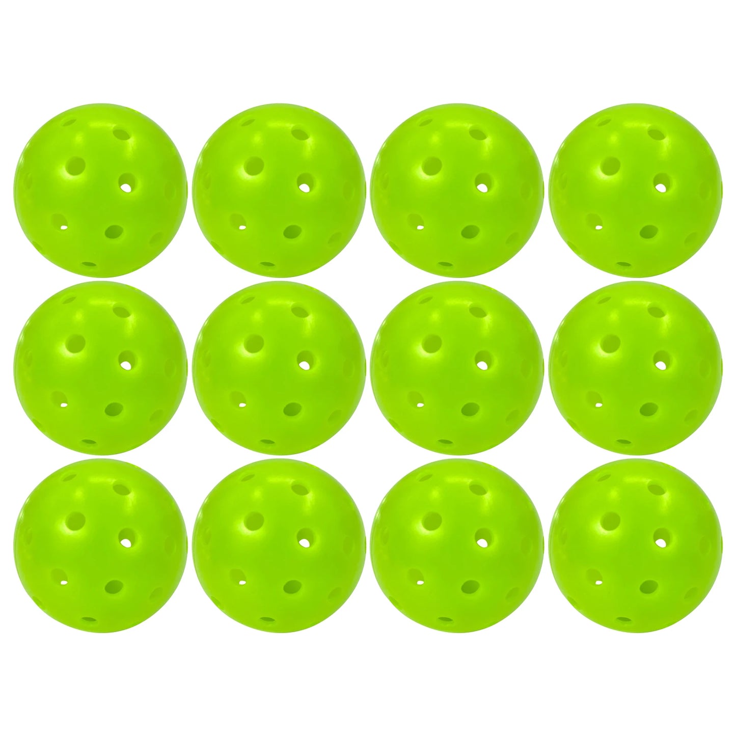 Balls Lime Green Pickleballs High Bounce True Flight, Durable