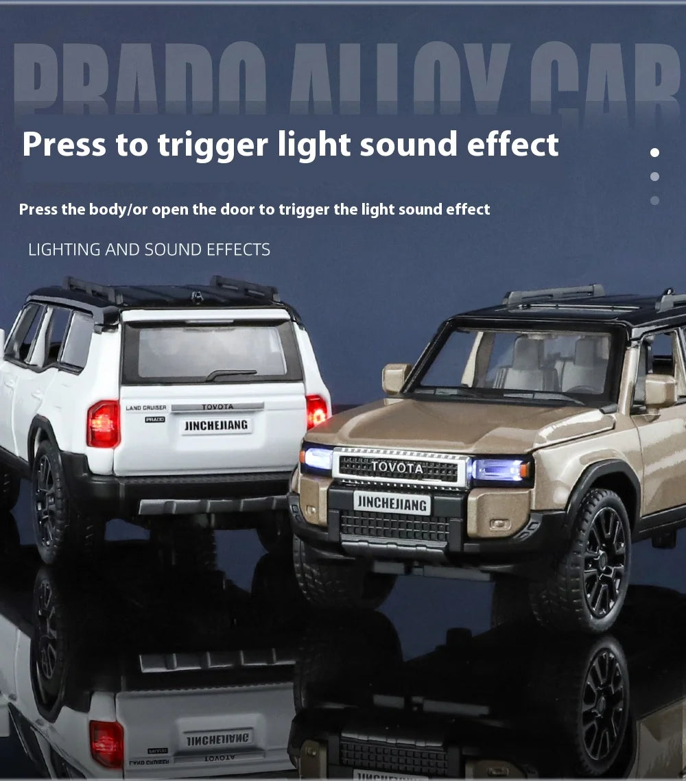 TOYOTA PRADO Diecast Model Collectibles Decorative Gift Boy