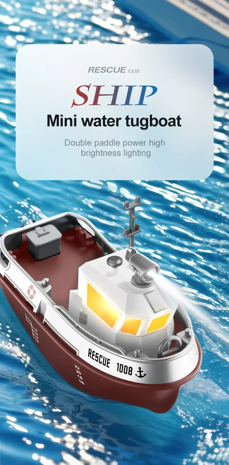 Remote Control Ship Electric Watercraft Model kid Gift