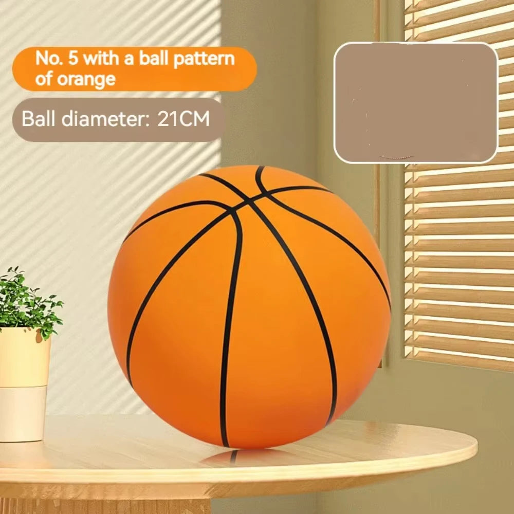 Silent Ball Bounce Squeezable Mute Bouncing Basketball