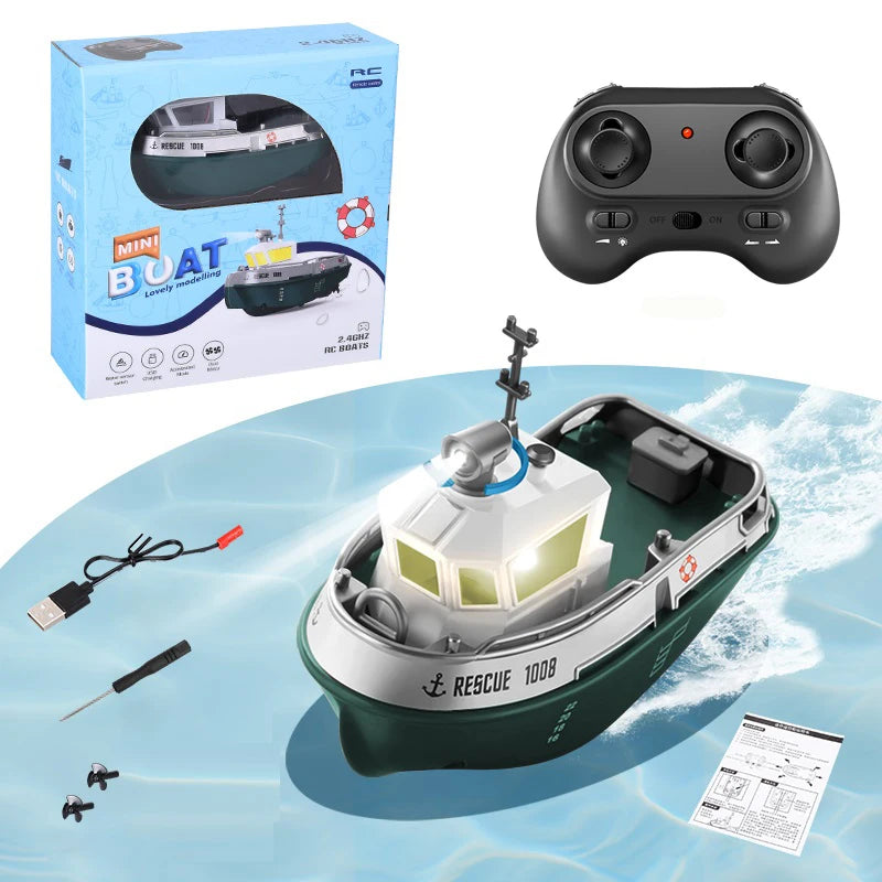 Remote Control Ship Electric Watercraft Model kid Gift