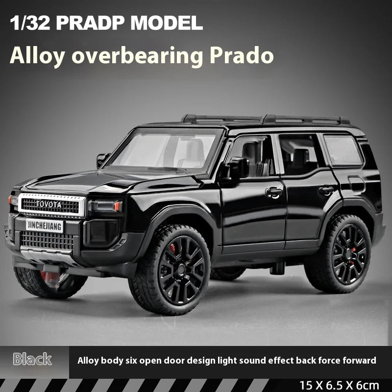 TOYOTA PRADO Diecast Model Collectibles Decorative Gift Boy
