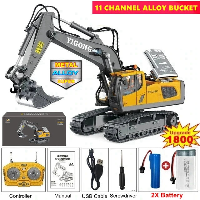 Remote Control Excavator childdren Kids Gifts