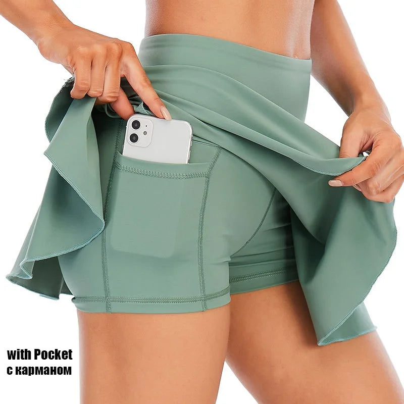 Tennis Skirts Women Golf Fitness Running Short Sport