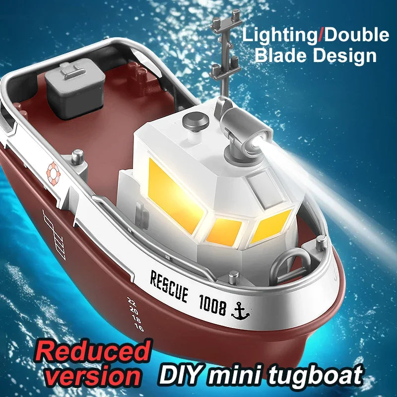 Remote Control Ship Electric Watercraft Model kid Gift