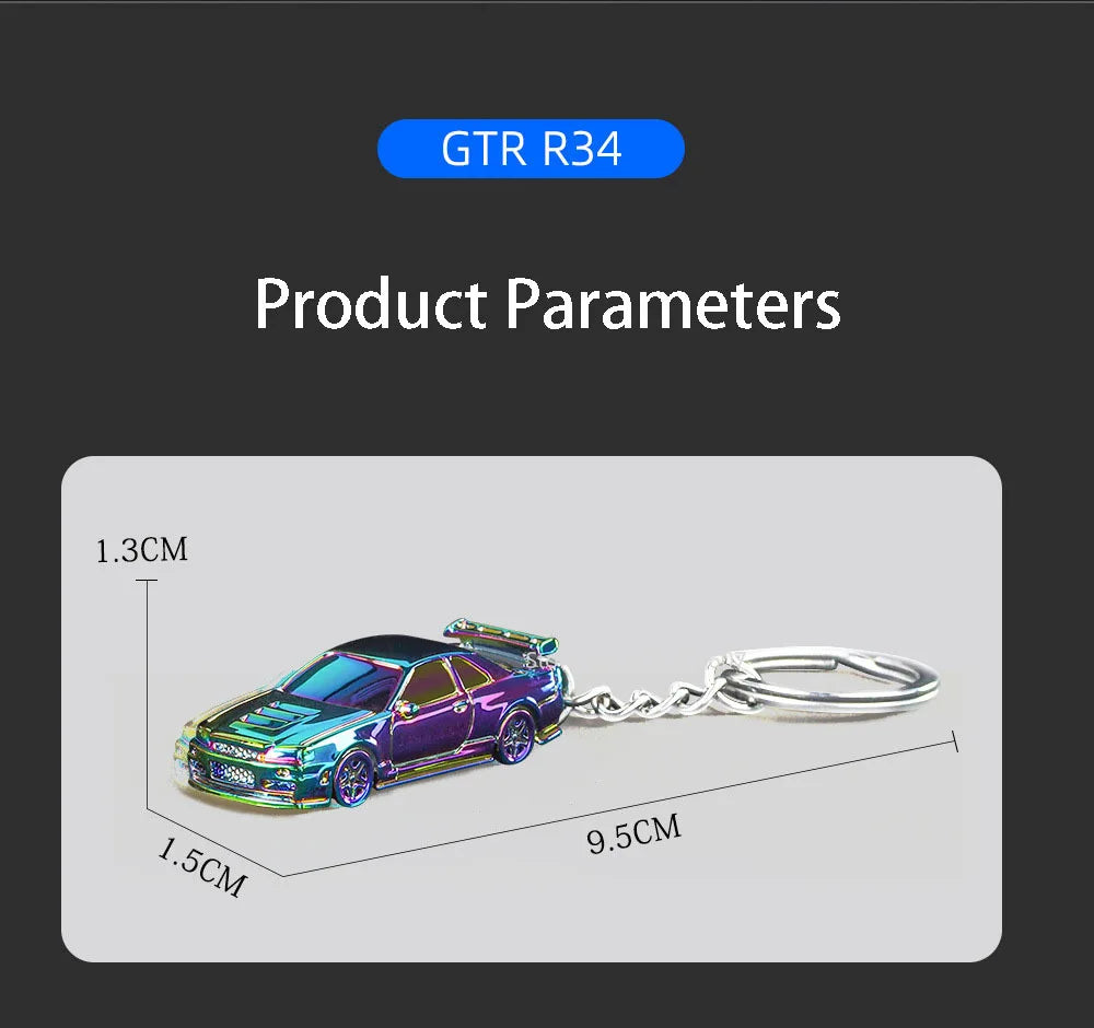 Diecast Keyring Electroplating Painting Keychains Boys Gifts Friends