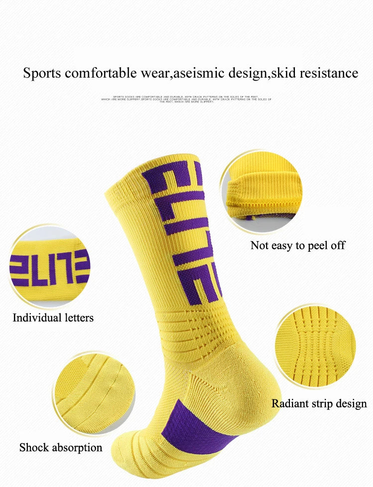 Cotton Basketball Towel Bottom Socks Stocking