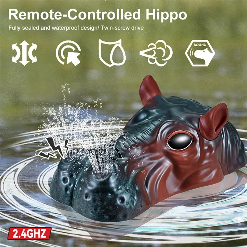 Remote Control Hippopotamus Outdoor Children Toys Kids Gifts