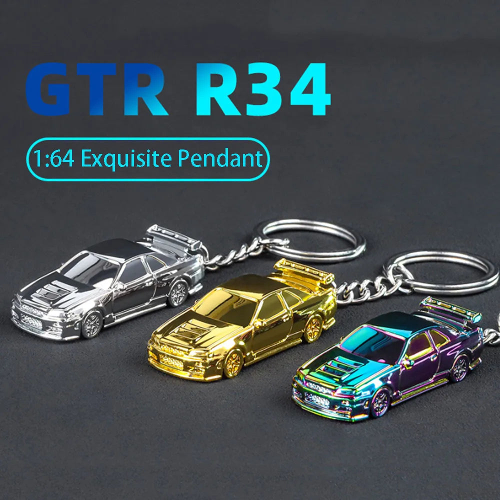 Diecast Keyring Electroplating Painting Keychains Boys Gifts Friends