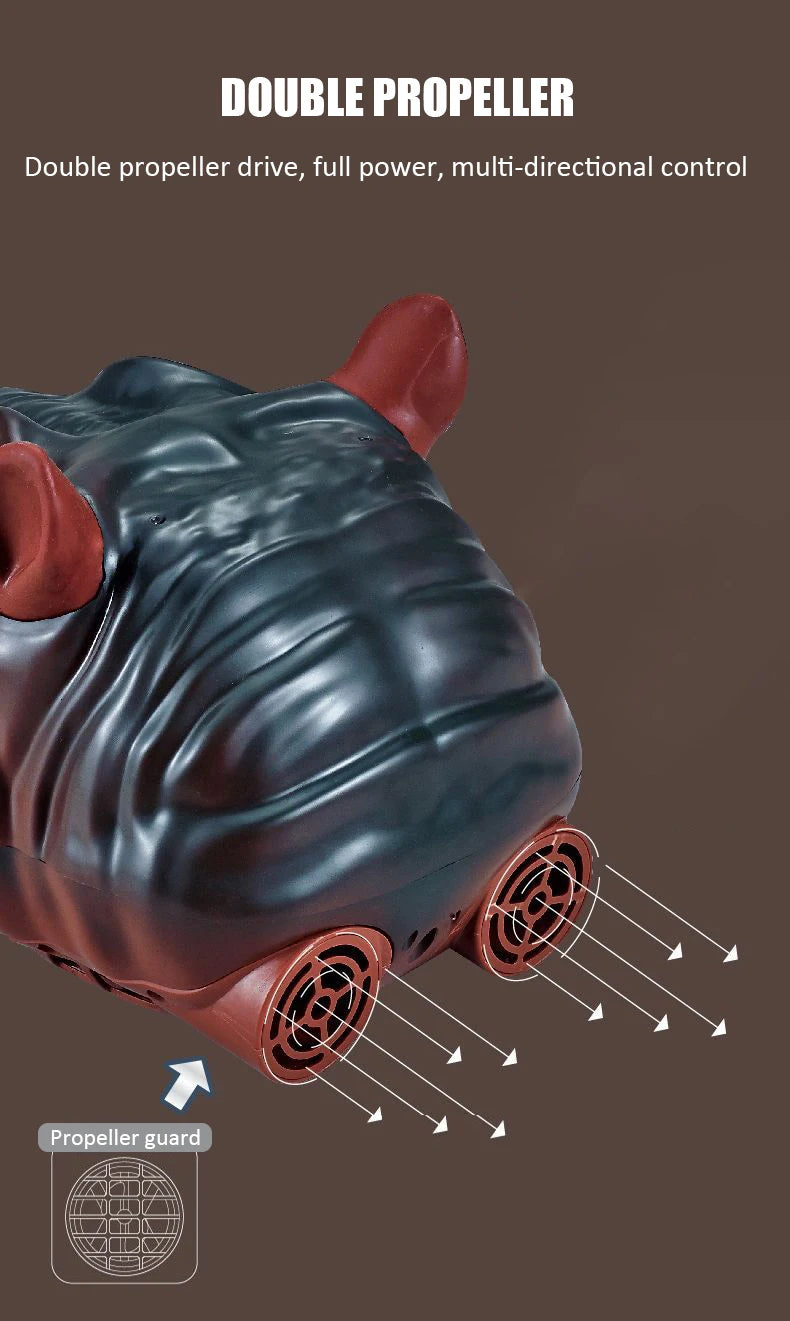 Remote Control Hippopotamus Outdoor Children Toys Kids Gifts