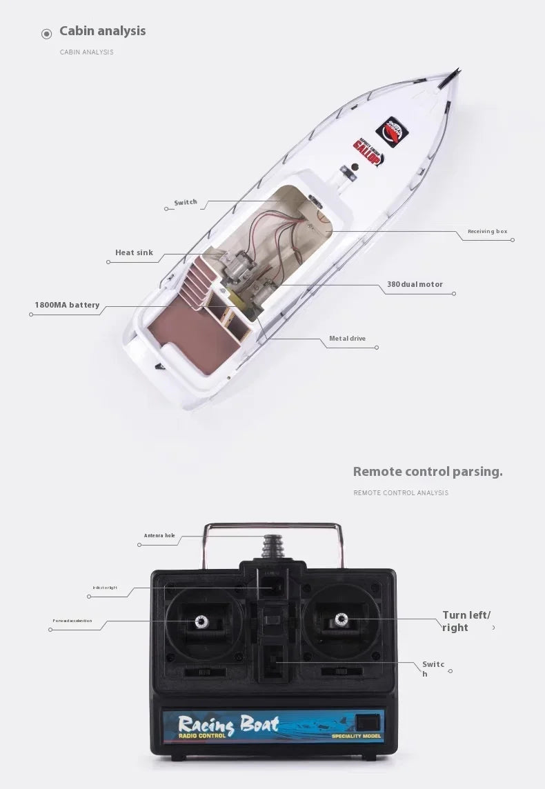 Remote Control Boat Model Children's Outdoor Toy Gift