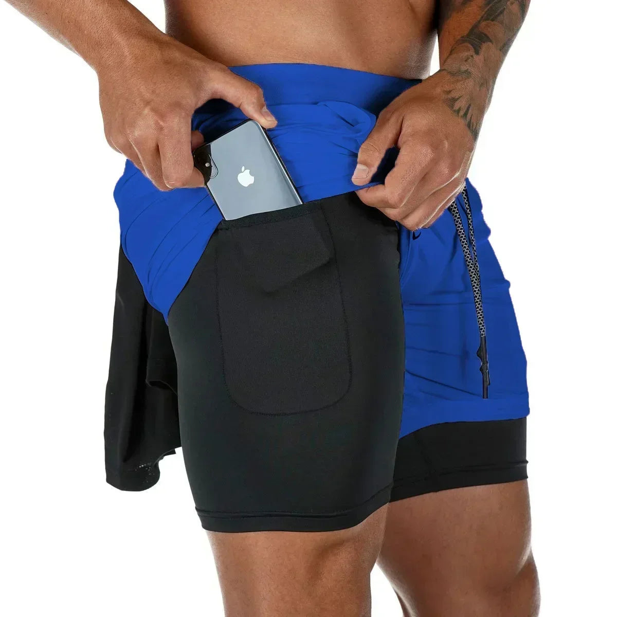 Berserk- Men's 2-in-1 sports short quick drying shorts,