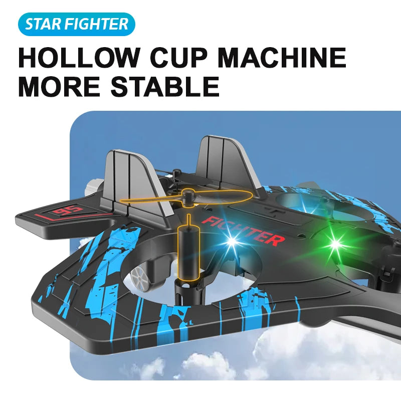 Remote Control Foam Fighter Airplane Toy With Light