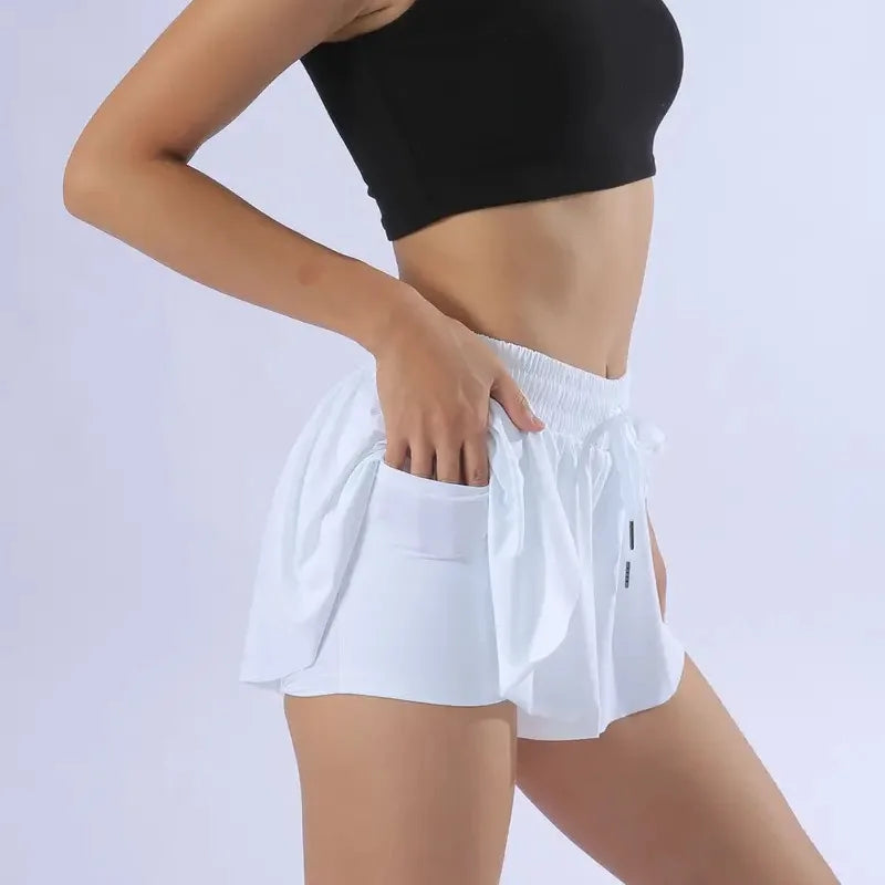 2in1 Jogger Flowy Athletic Shorts for Women