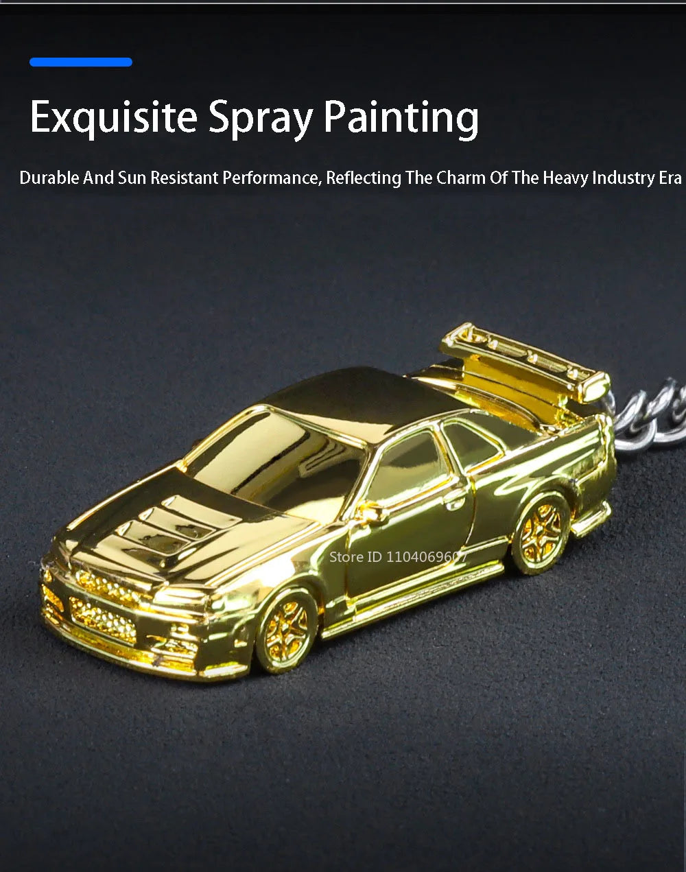 Diecast Keyring Electroplating Painting Keychains Boys Gifts Friends