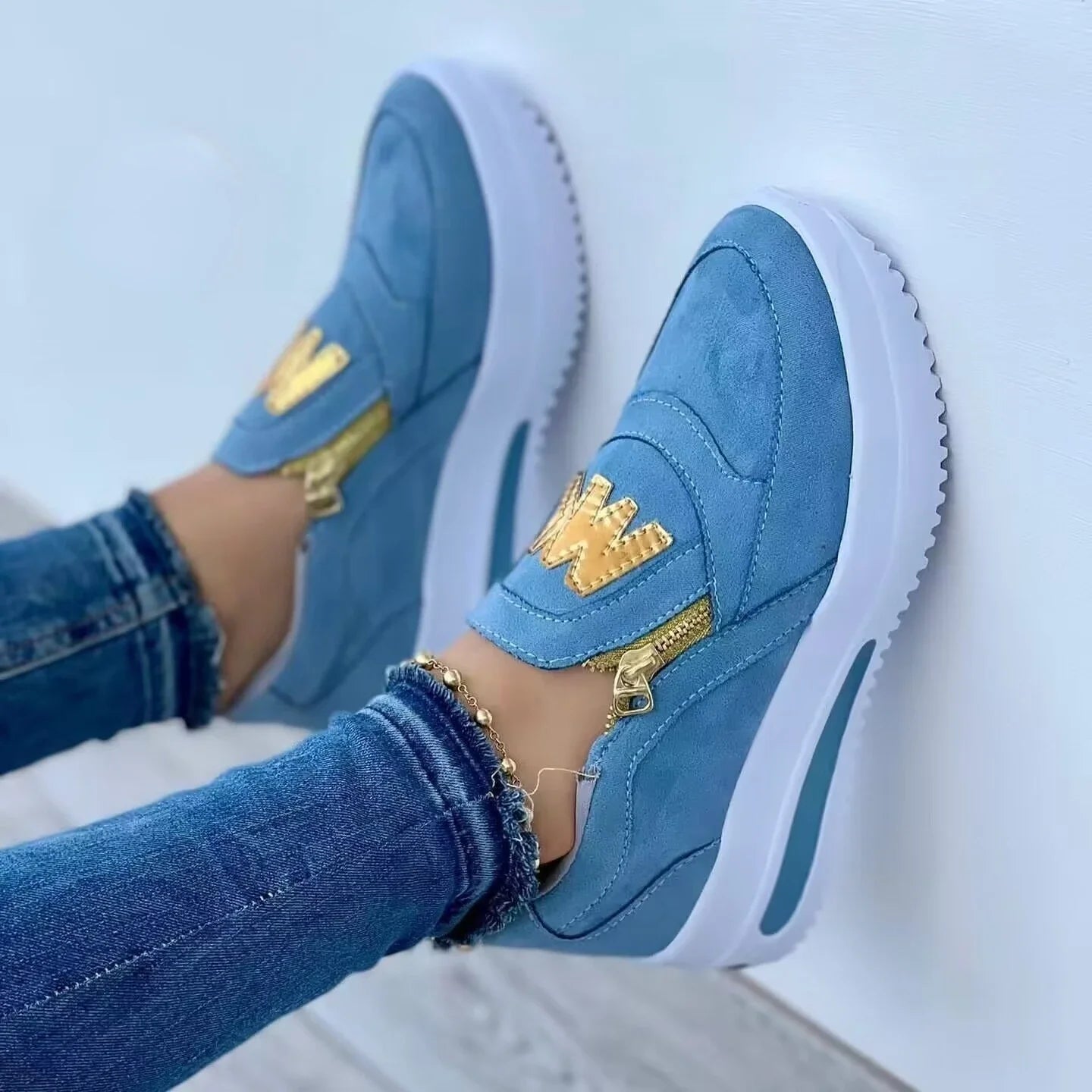 Women Platform Casual Slip Tennis Sneaker woman