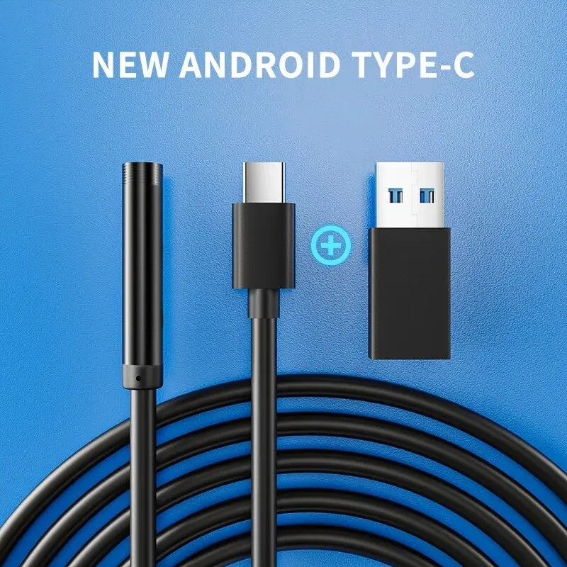Android Flexible Inspection Borescope Cameras for Phone PC