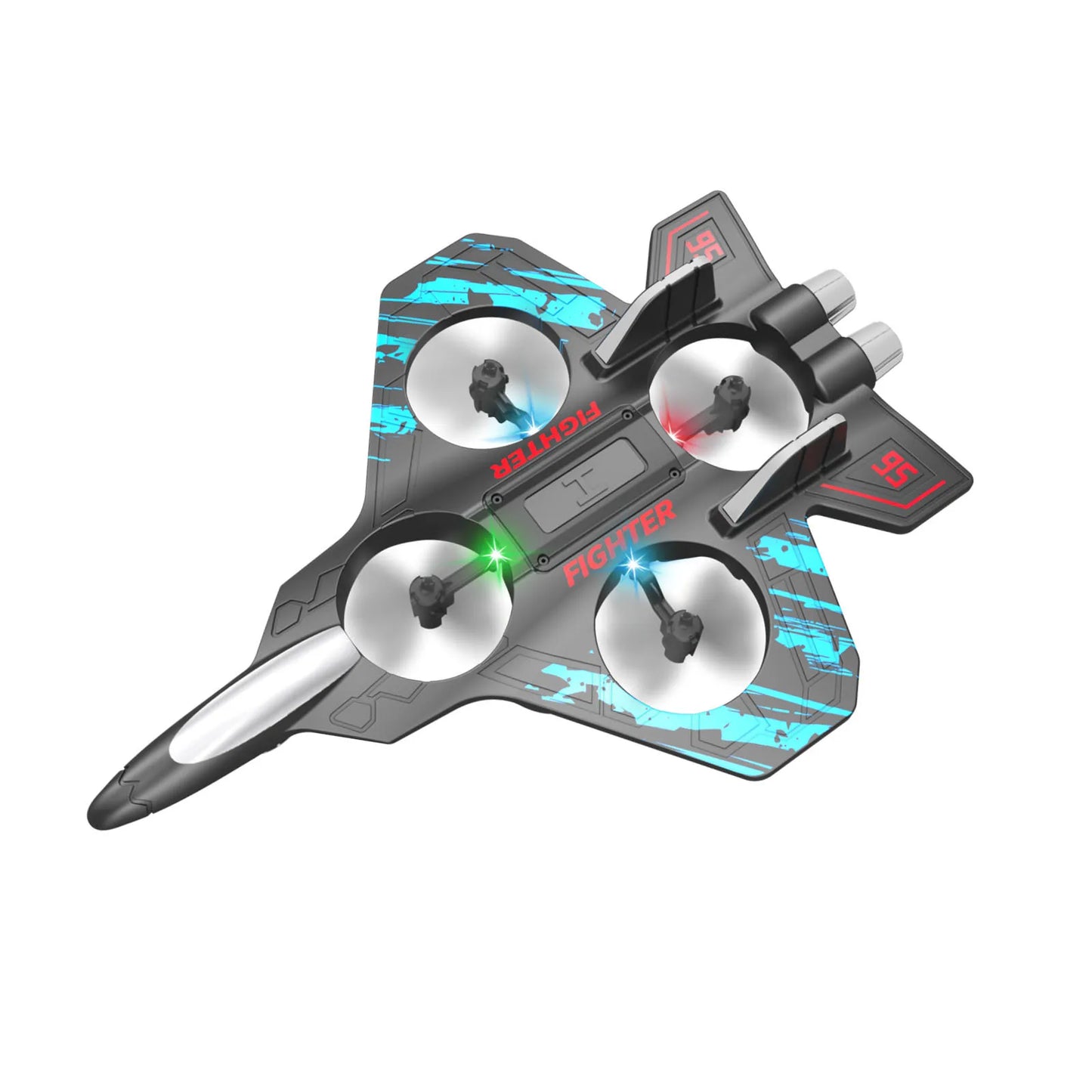 Remote Control Foam Fighter Airplane Toy With Light