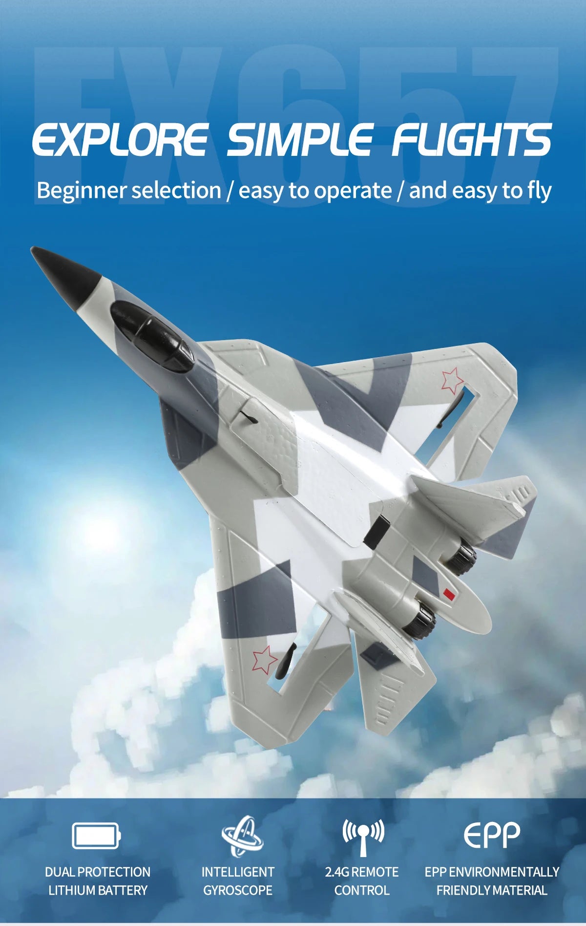 Remote Control Fighter Plane Glider Airplane Boys Toys