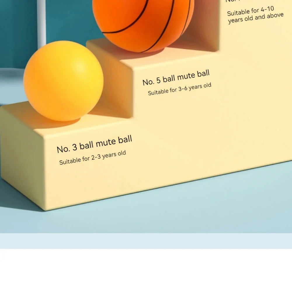 Silent Ball Bounce Squeezable Mute Bouncing Basketball