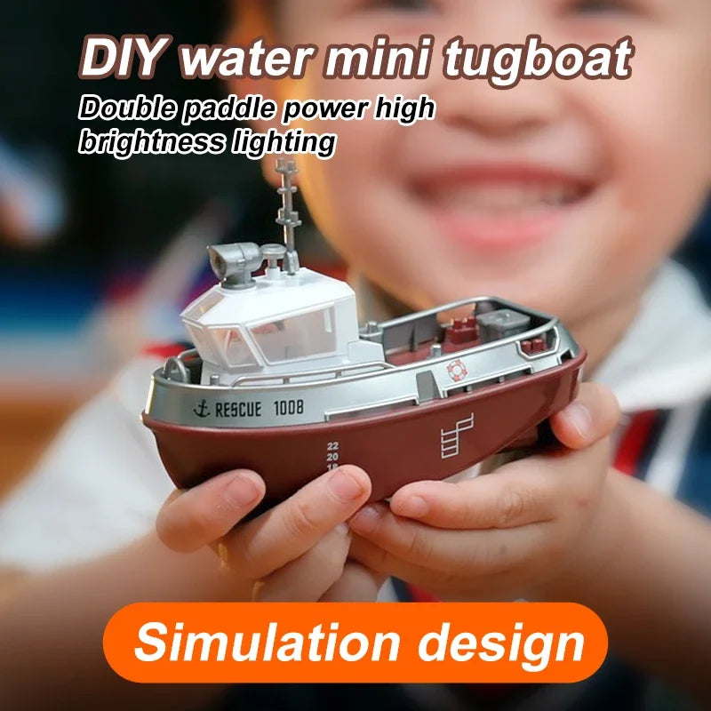 Remote Control Ship Electric Watercraft Model kid Gift