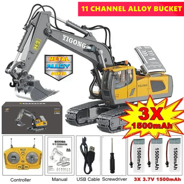 Remote Control Excavator childdren Kids Gifts