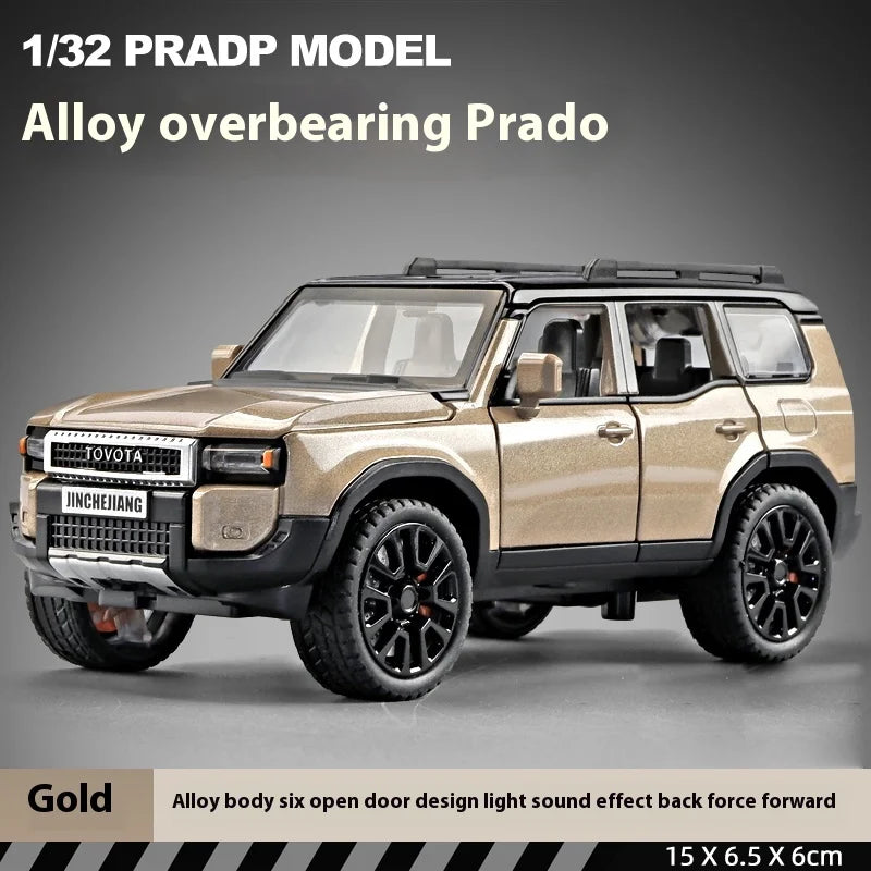 TOYOTA PRADO Diecast Model Collectibles Decorative Gift Boy