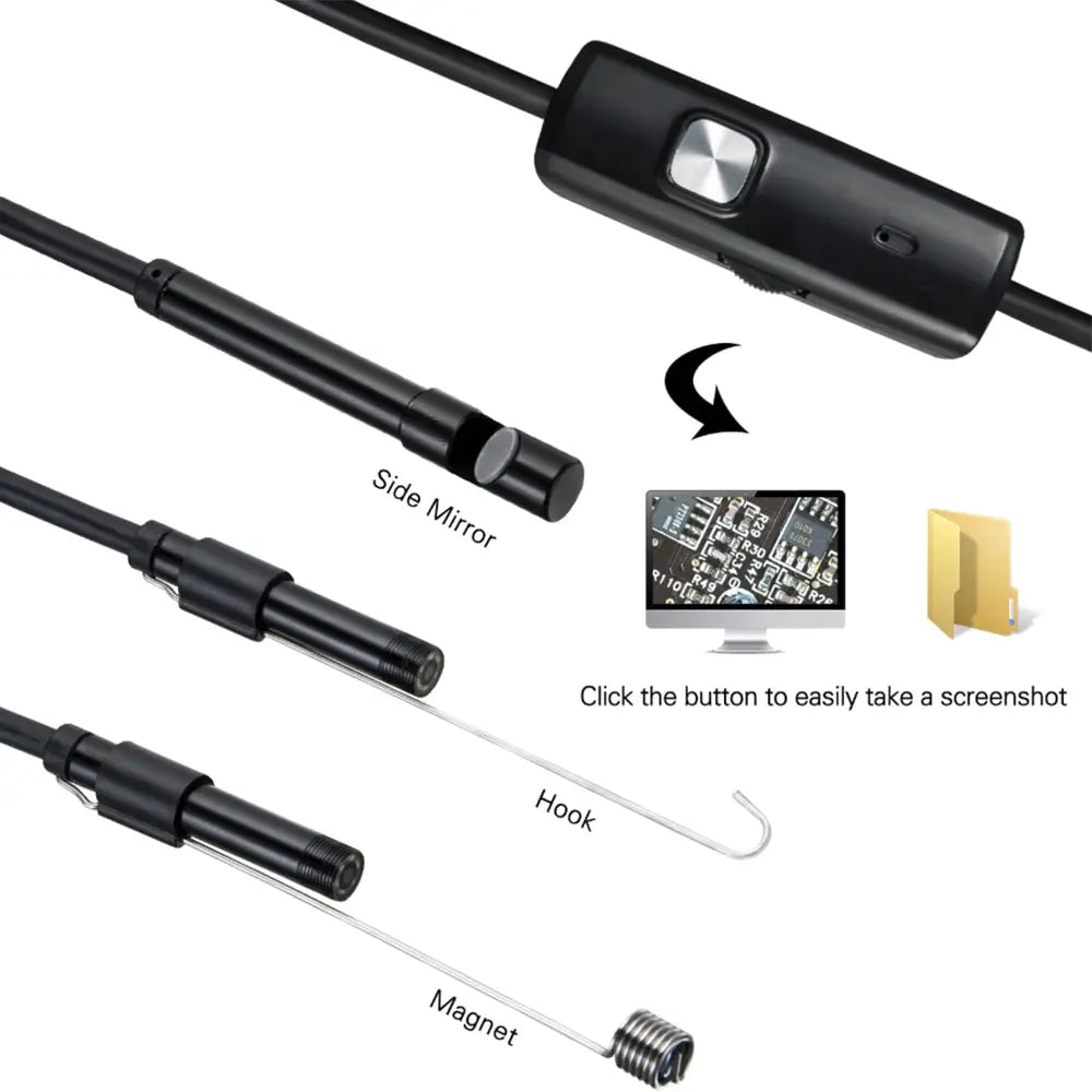 Android Flexible Inspection Borescope Cameras for Phone PC