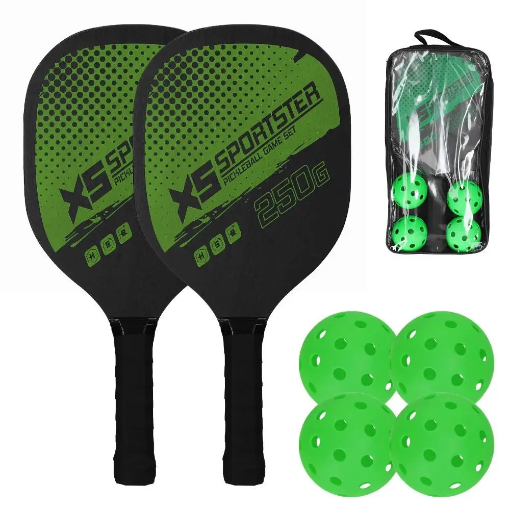 Wooden Pickleball Rackets Bag Beginner Pickleball Game Set