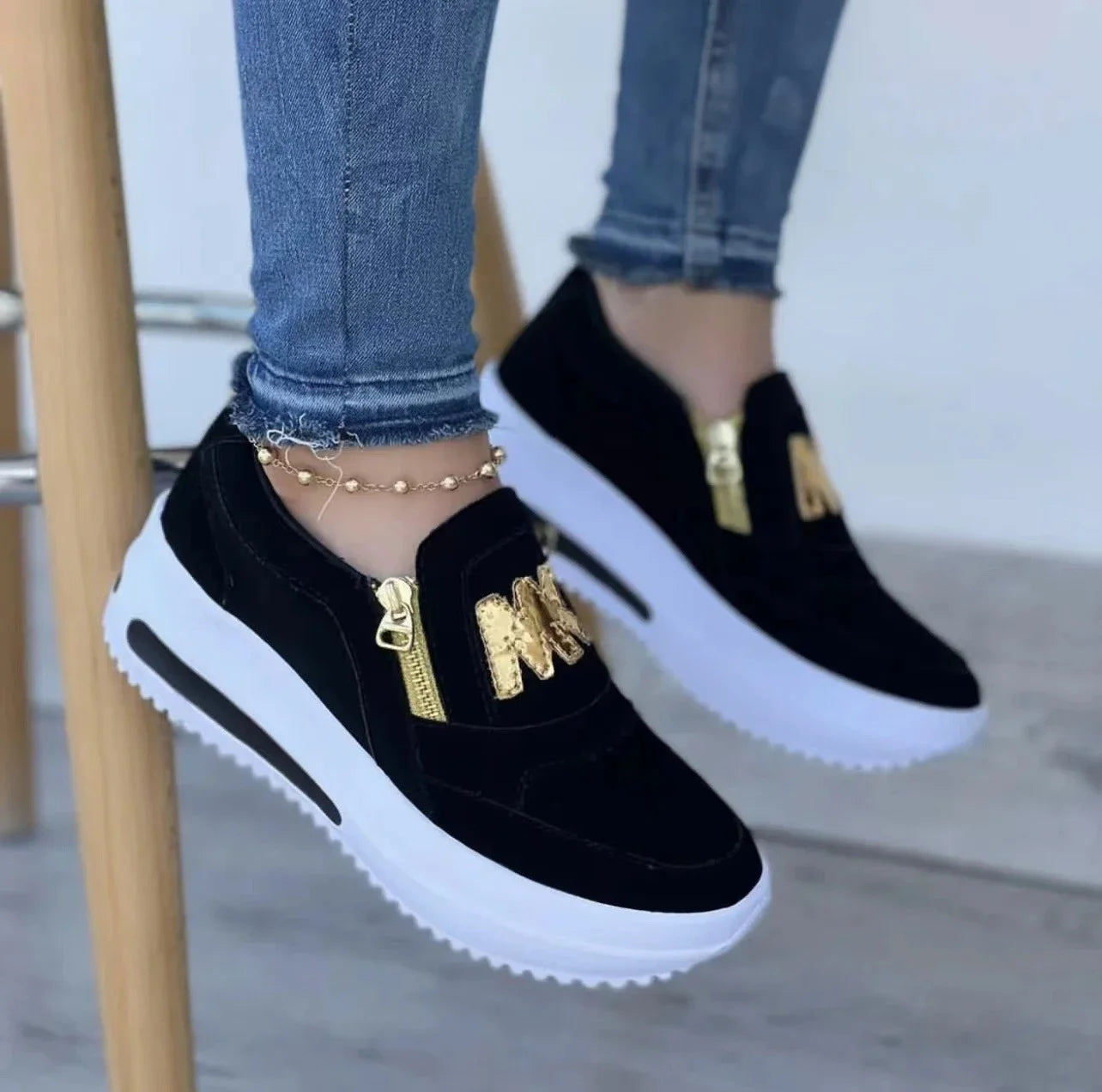 Women Platform Casual Slip Tennis Sneaker woman