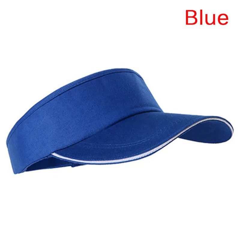 Universal Solid Color Sun Visor Golf Tennis