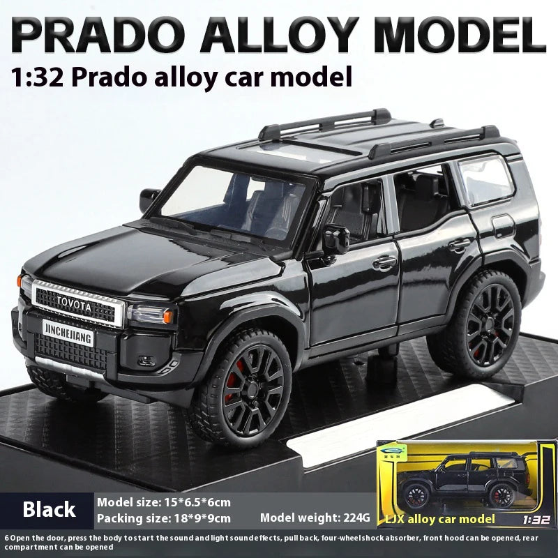 TOYOTA PRADO Diecast Model Collectibles Decorative Gift Boy