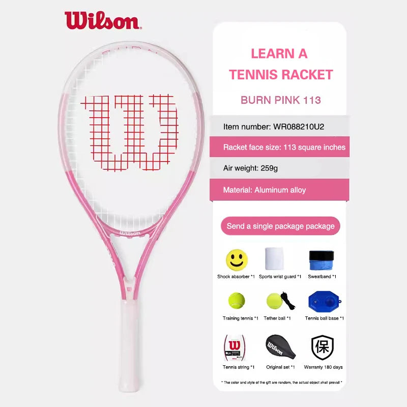 Wilson Professional Adults Beginner Carbon Elastic Tennis Racket