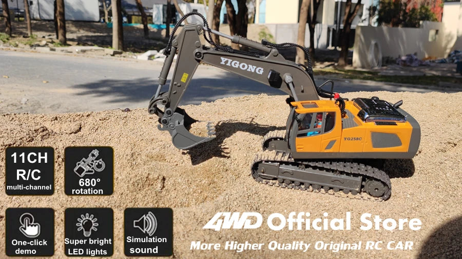 Remote Control Excavator childdren Kids Gifts