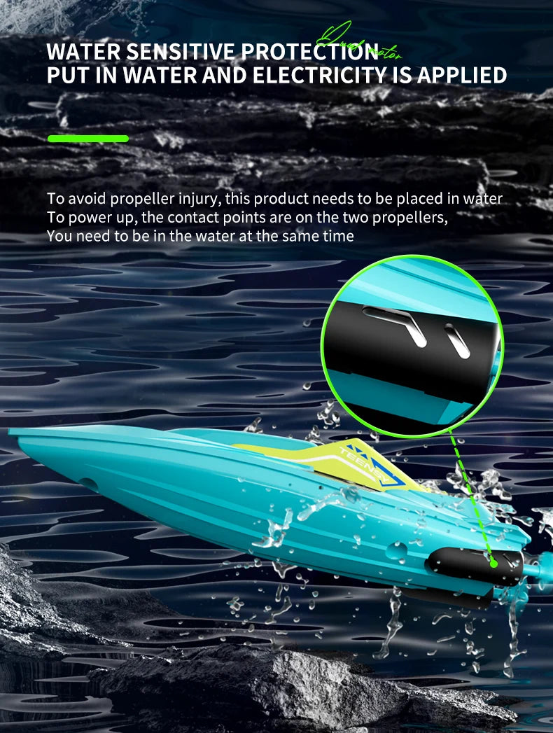 remote Racing Speedboat Summer Water Pool Toy
