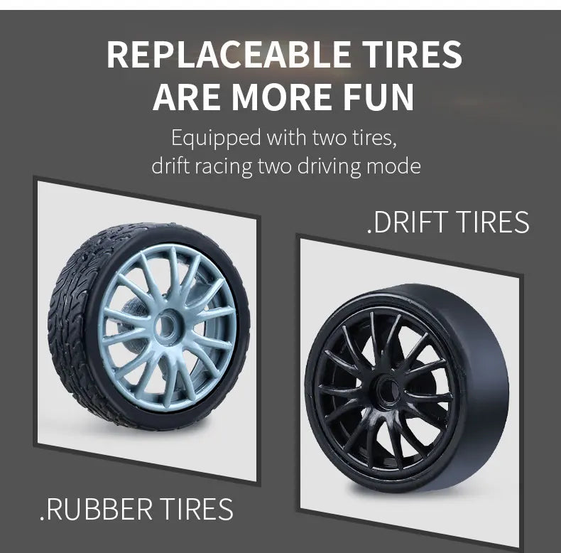 Mustang Remote Control Racing Car Replaceable Tire