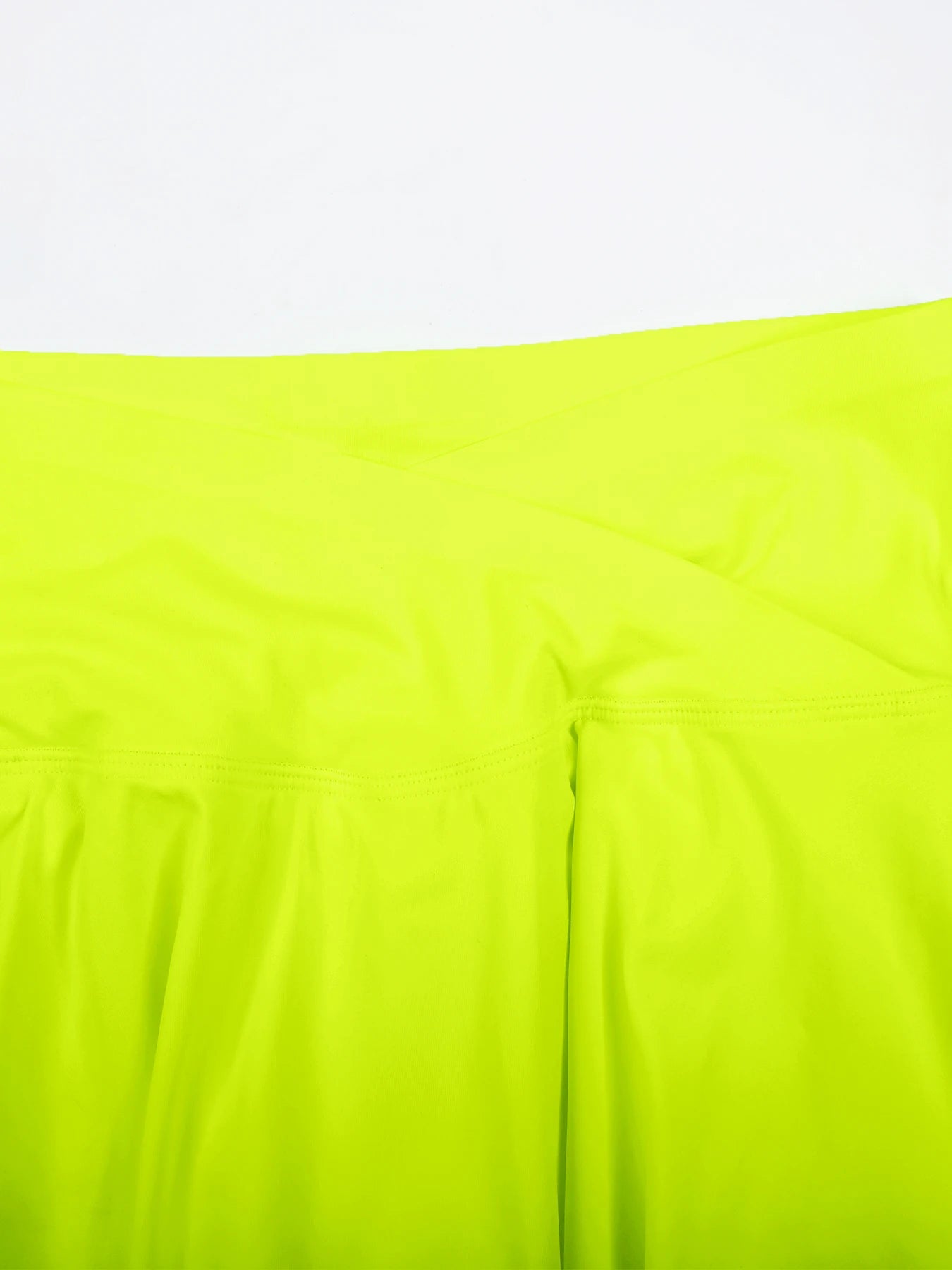 CHRLEISURE Womens Tennis Skirt with Pockets Crossover High Waisted Athletic Golf Skorts Running Workout Skirts 2 in 1