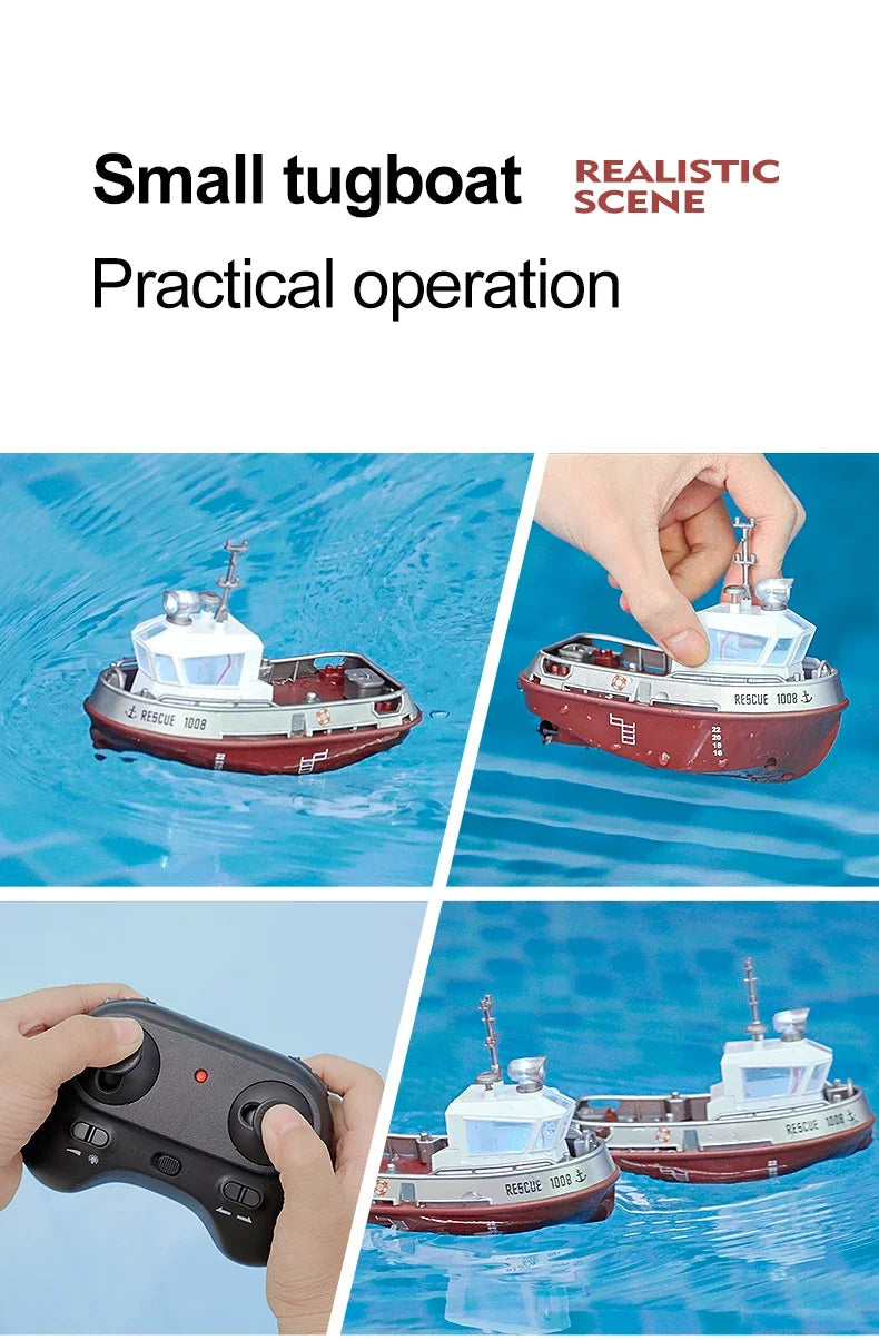 Remote Control Ship Electric Watercraft Model kid Gift