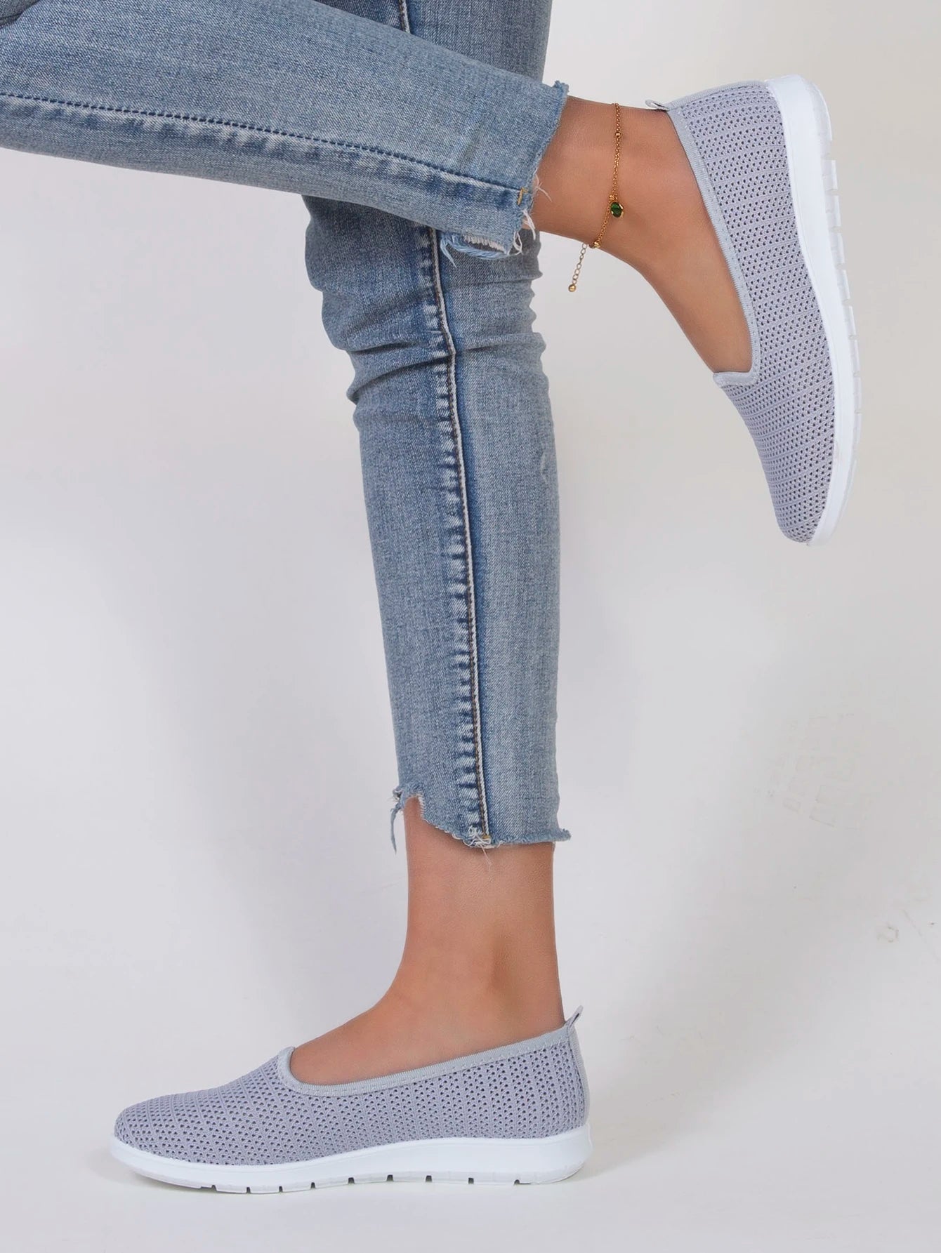 Women's summer breathable mesh flat shoes