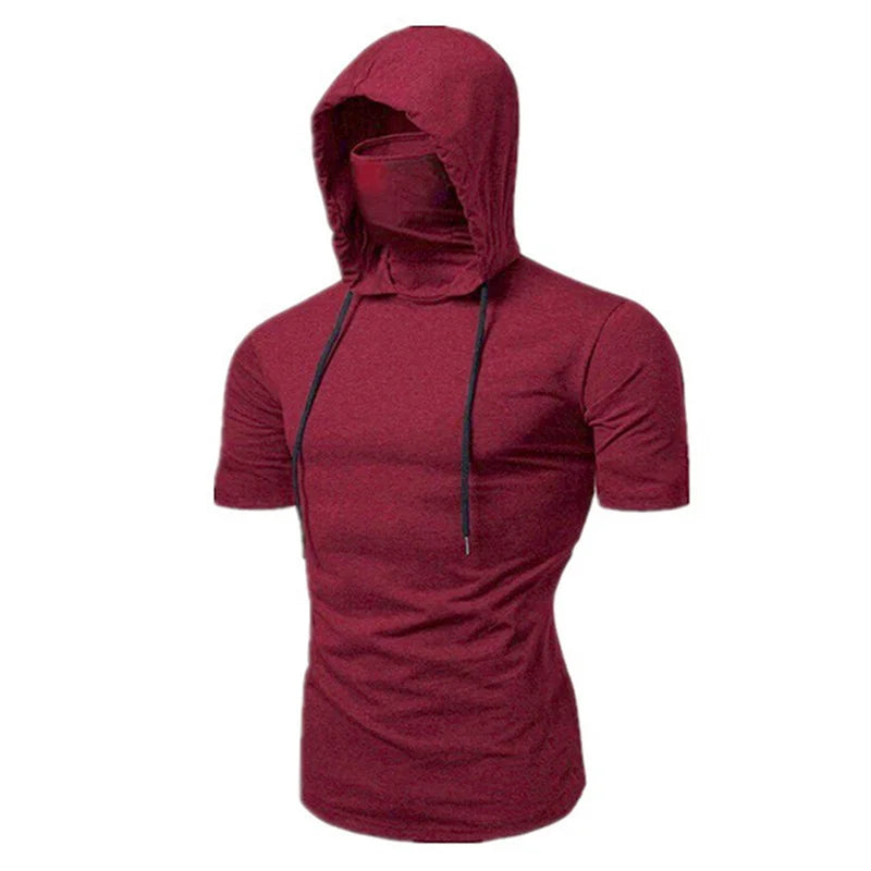 Large Mask Hoodie Sweatshirt Hooded Tops Cycling