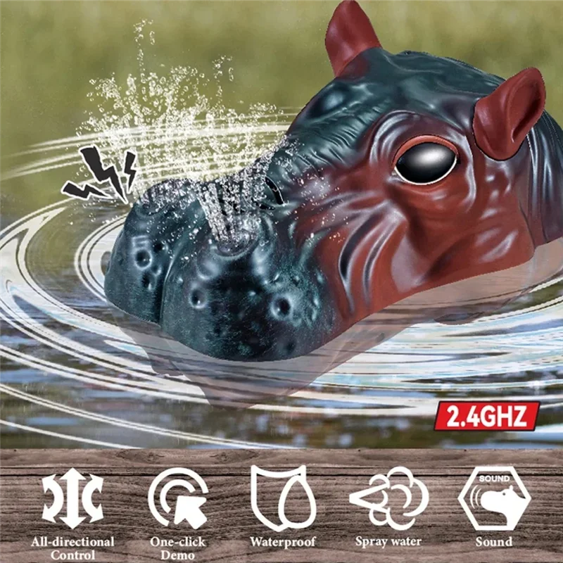 Remote Control Hippopotamus Outdoor Children Toys Kids Gifts