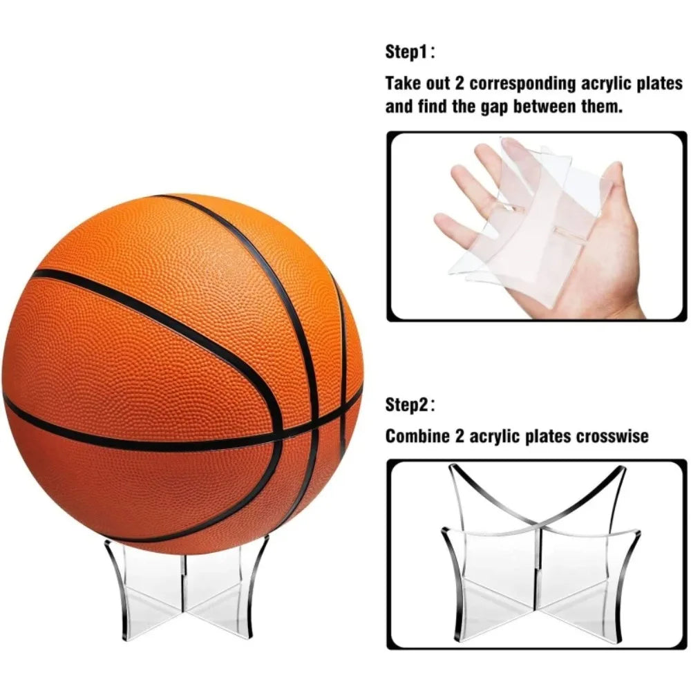 Basketball Ball Stand Display Base Rugby Football Bowling