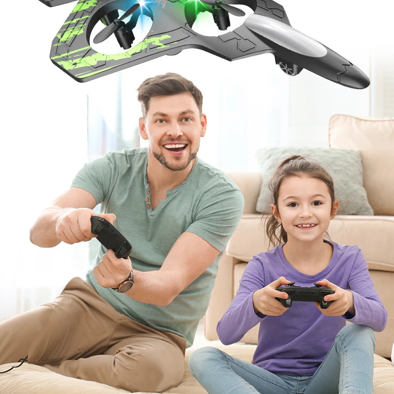 Remote Control Foam Fighter Airplane Toy With Light