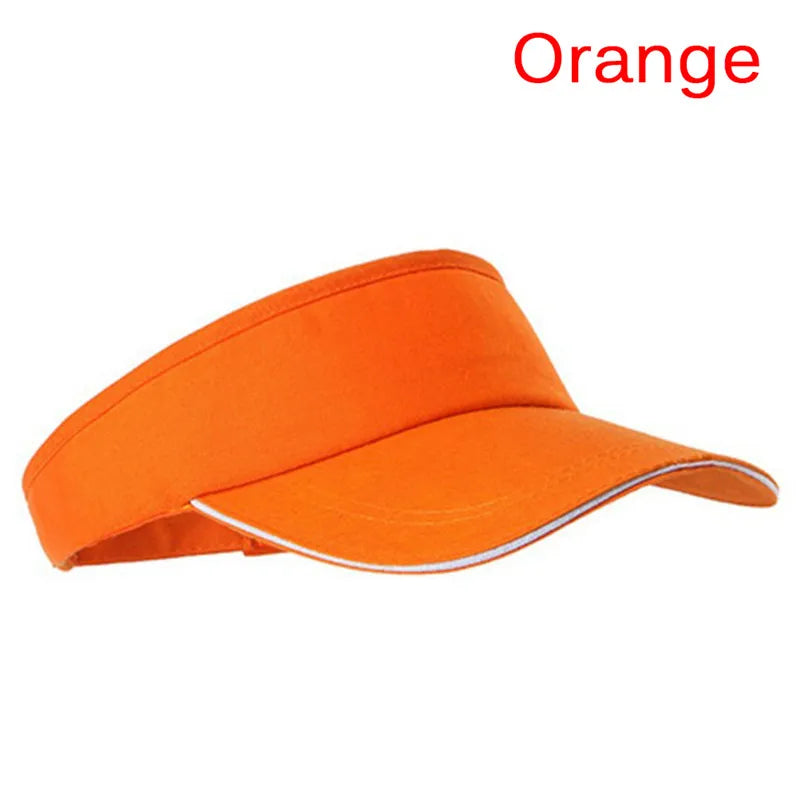 Universal Solid Color Sun Visor Golf Tennis