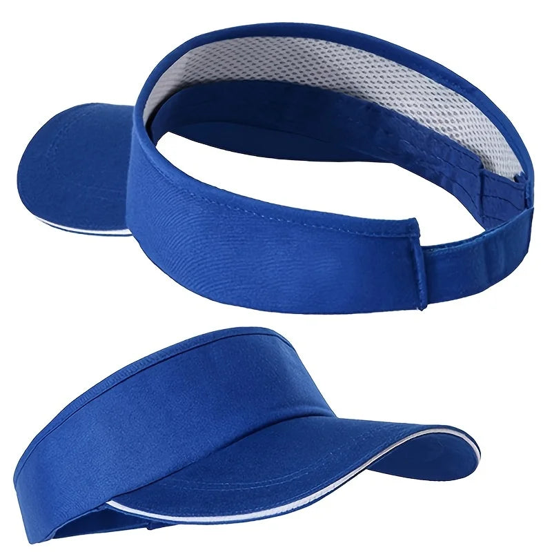 Universal Solid Color Sun Visor Golf Tennis