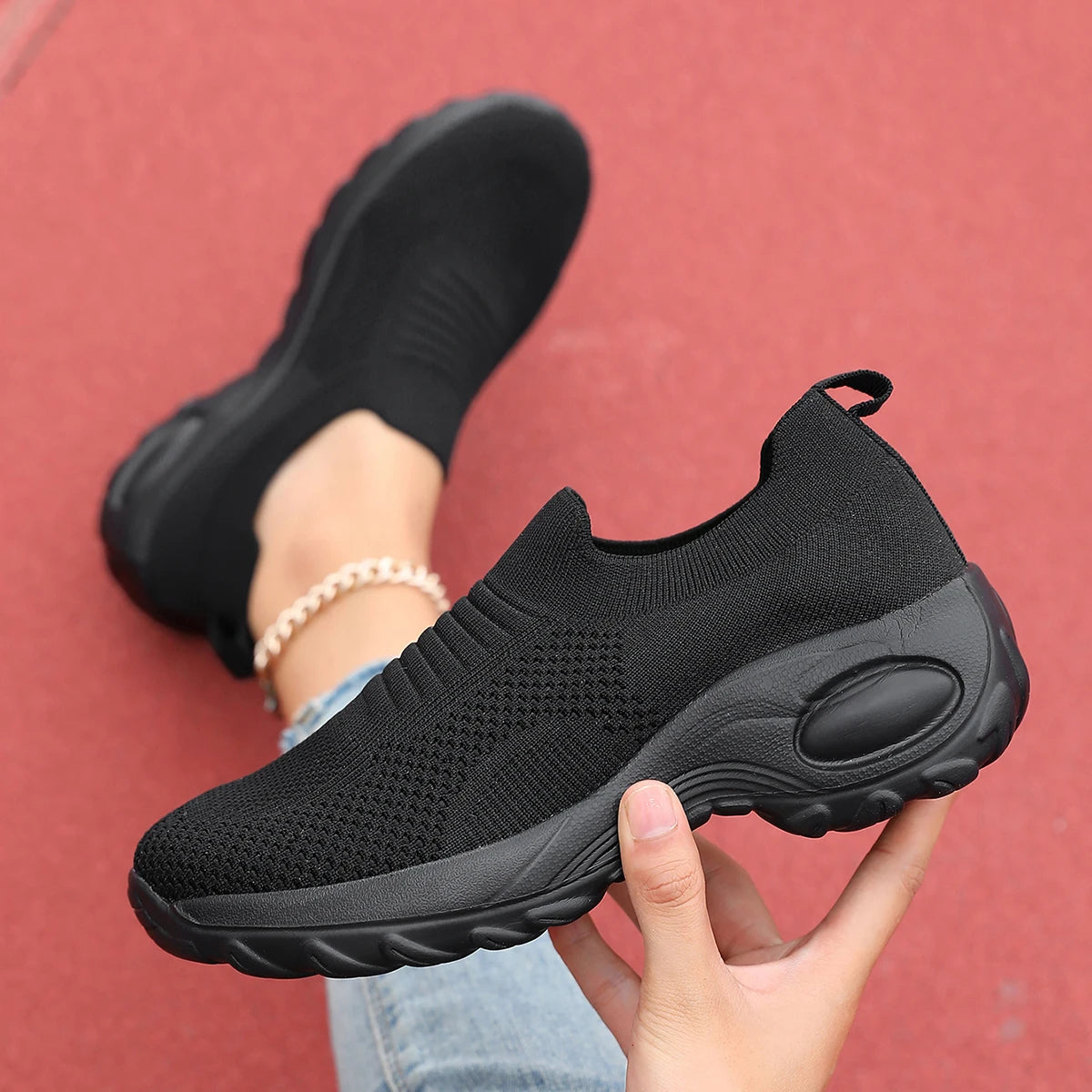 Red Casual Sports  Plus Size Vulcanized Shoe