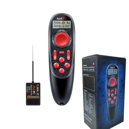 HOTRC DS-600 6CH 2.4GHz Radio System Transmitter Remote Controller   with F-06A Channel Receiver for RC Boat