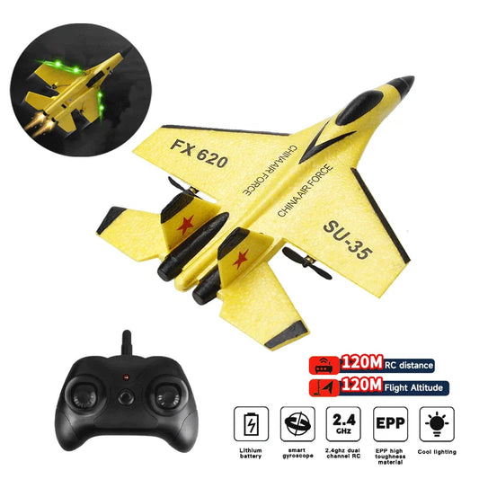 Remote Control Fighter Plane Glider Airplane Boys Toys