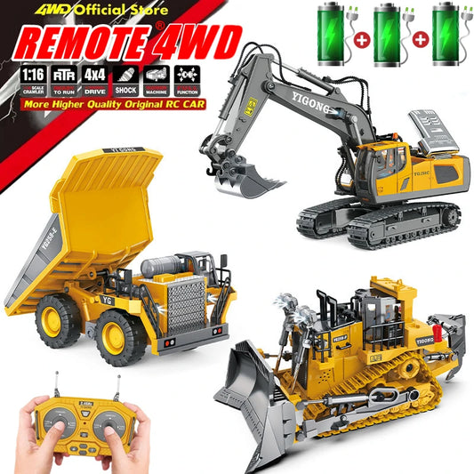 Remote Control Excavator childdren Kids Gifts