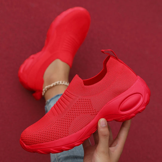 Red Casual Sports  Plus Size Vulcanized Shoe